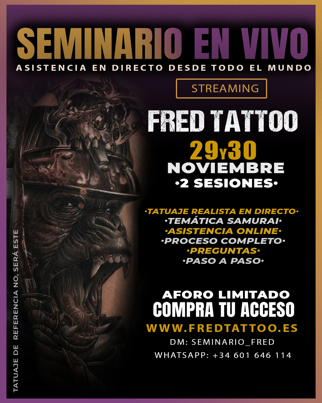 Acceso Seminario en Vivo 29 y 30 de noviembre